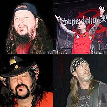 Dimebag Darrell, Phil Anselmo, Vinnie Paul and Rex Brown