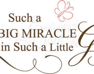 Vinyl Ready To Cut Vector Baby Girl Quotes - Such a Big Miracle ...