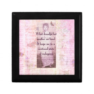 Humorous quote by Jane Austen Jewelry Boxes