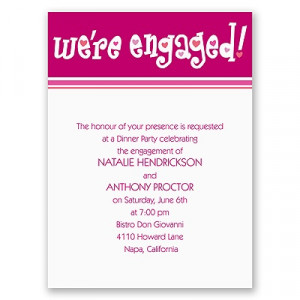 Is Engagement Party Announcement Wording correct wording ideas about ...