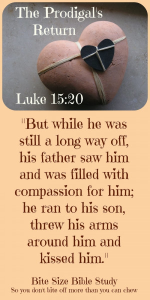 Luke 15:20, Prodigal Son, Prodigal Father, God's Love