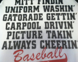 Baseball Quotes For Girlfriends I'm a baseball mom shirt