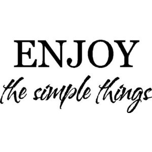 Enjoy the simple things..Entryway Wall Quotes Sayings Words Removable ...