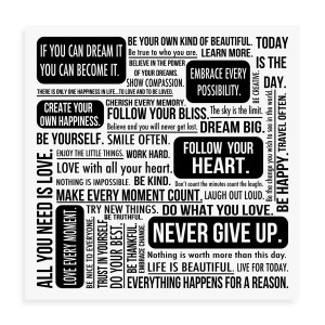 Quote Mix Wall Art - White - Bed Bath & Beyond