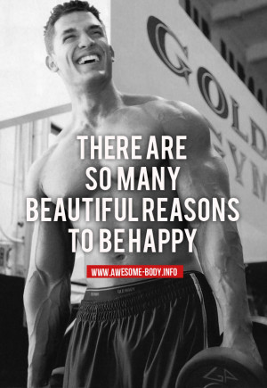 Train and be happy | bodybuilding motivational quotes