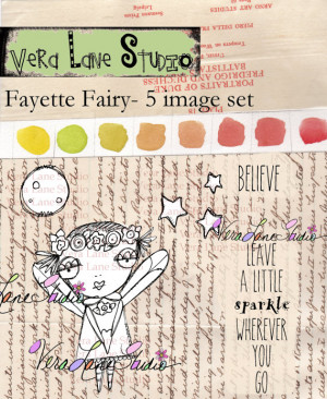 Whimsical Fairy digi stamp set with quotes available for instant ...