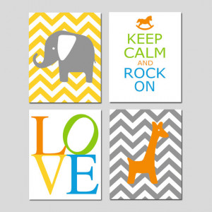 ... Keep Calm and Rock On Quote, Chevron Giraffe, LOVE - Choose Your