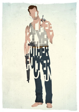 John McClane typography print based on a quote from by 17thandOak, £ ...