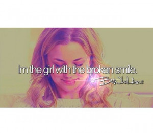 the girl with the broken smile