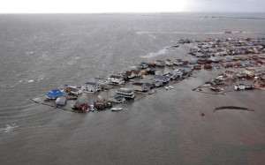 Tuckerton, N.J., inundated on Oct. 30 by the storm surge from ...