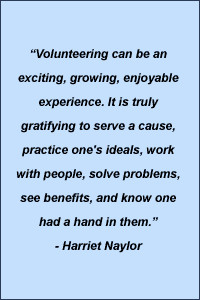 What is volunteering?