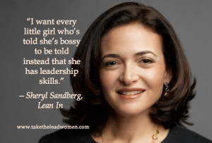 Sheryl Sandberg with quote