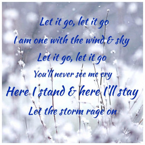 Frozen quote...my favorite part of the song!