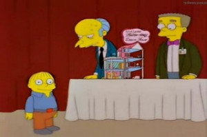 Ralphie, get off the stage, sweetheart…