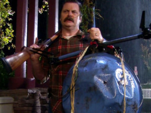 10 Ron Swanson Quotes About the Outdoors [PICS]