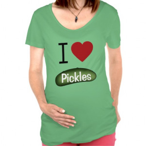 Funny I Love Pickles Maternity Shirt