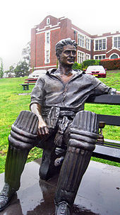 life size bronze statue of miller outside melbourne high school ...