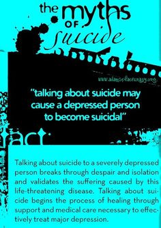 Myths of suicide and suicide prevention