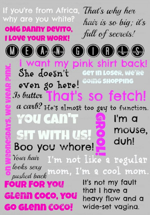 Mean Girls Poster Quotes Mean girl quotes just