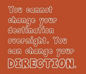 Change Direction | Inspirational Quote