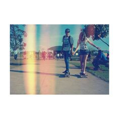 longboard couple liked on Polyvore