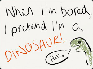 funny #quote #dinosaur #bored