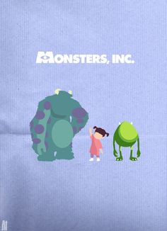 Monsters Inc - Mike Wazowski and Roz
