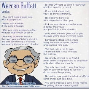 Warren Buffett's Greatest Quotes -business leader -philanthropist what ...
