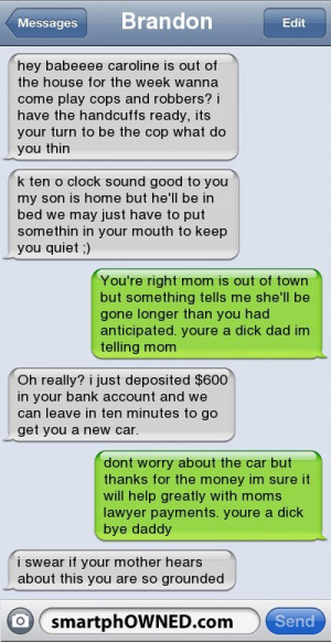 Cheating Dad Fail Text