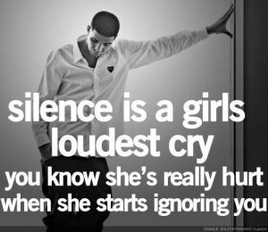 cry, cute, ignoring, love, pretty, quote, quotes, silence, silent cry
