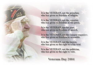 Veterans Poems Thank You