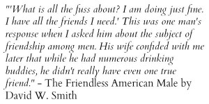 The Friendless American Male