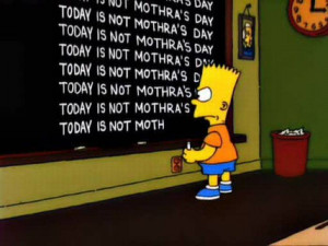 Simpsons Blackboard
