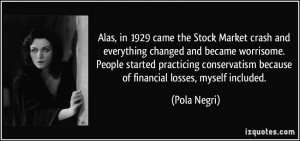 Stock Market Crash 1929 Quotes