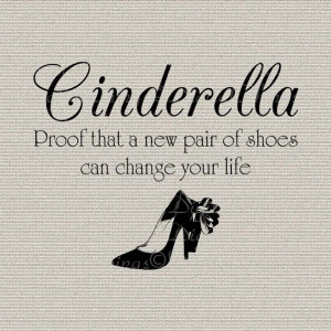 Fairy Tales Cinderella Quote Inspirational Wall by DigitalThings, $1 ...