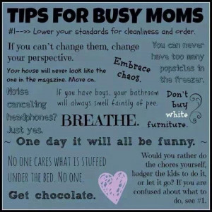 Busy mom tips