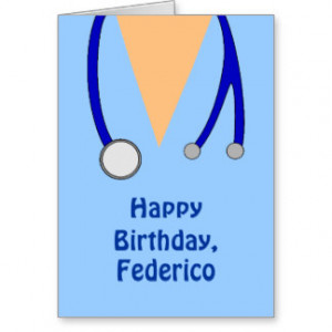 Funny Scrubs Nurses Whimsical Happy Birthday Cards