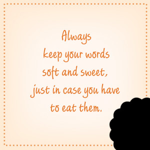 Just a little advice.