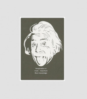 ... art print A3, wall art decor, wall art print, Albert Einstein quote