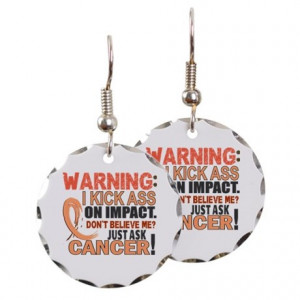 Gifts > Jewelry > Kick Ass On Impact Uterine Cancer Earring Circle C