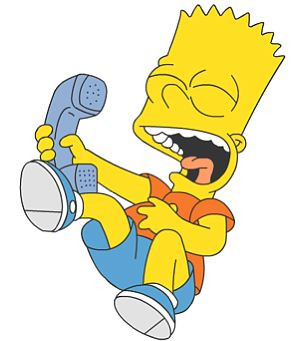 The Simpsons - Bart Simpson makes a prank phone call