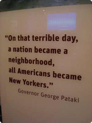 George Pataki quote about September 11, 2001 via thrifty decor chick