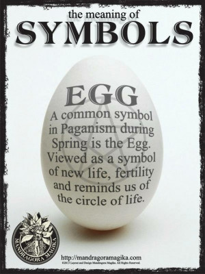 Spring Equinox: The Meaning of Symbols: Egg. #Spring #Equinox.