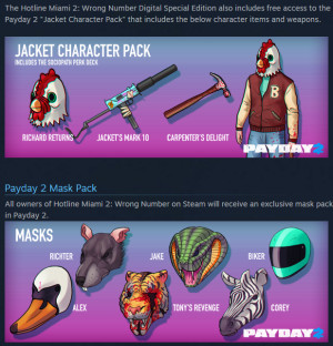 PayDay 2 to get Hotline Miami 2 content