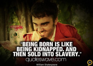 Why do men fight who were born to be brothers?