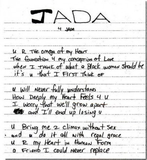 Tupac Shakur's Poem to Jada Pinkett-Smith