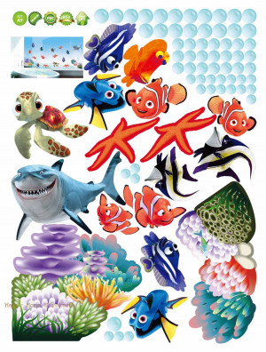 Details about Finding Nemo Wall Stickers Re-Positionabl e Reusable ...