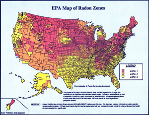 Iowa Radon Map