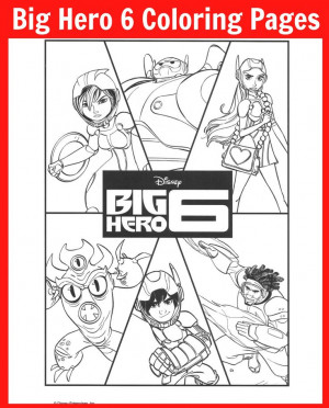 Collection of Big Hero 6 Coloring Pages - #BigHero6