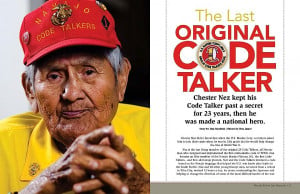 Laatste Navajo veteraan van de tweede wereldoorlog overleden